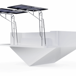 Cruiser Stern with MSD-600 mounted on swim platform