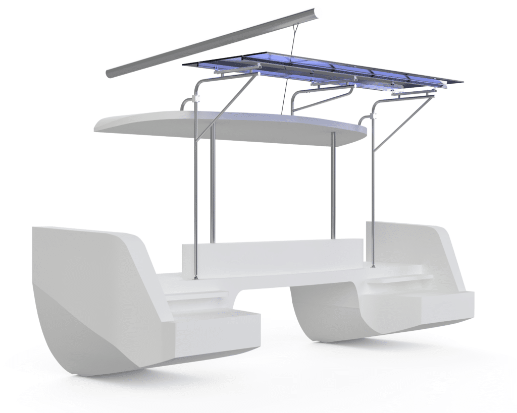 Lagoon 42 with Custom Solar Arch