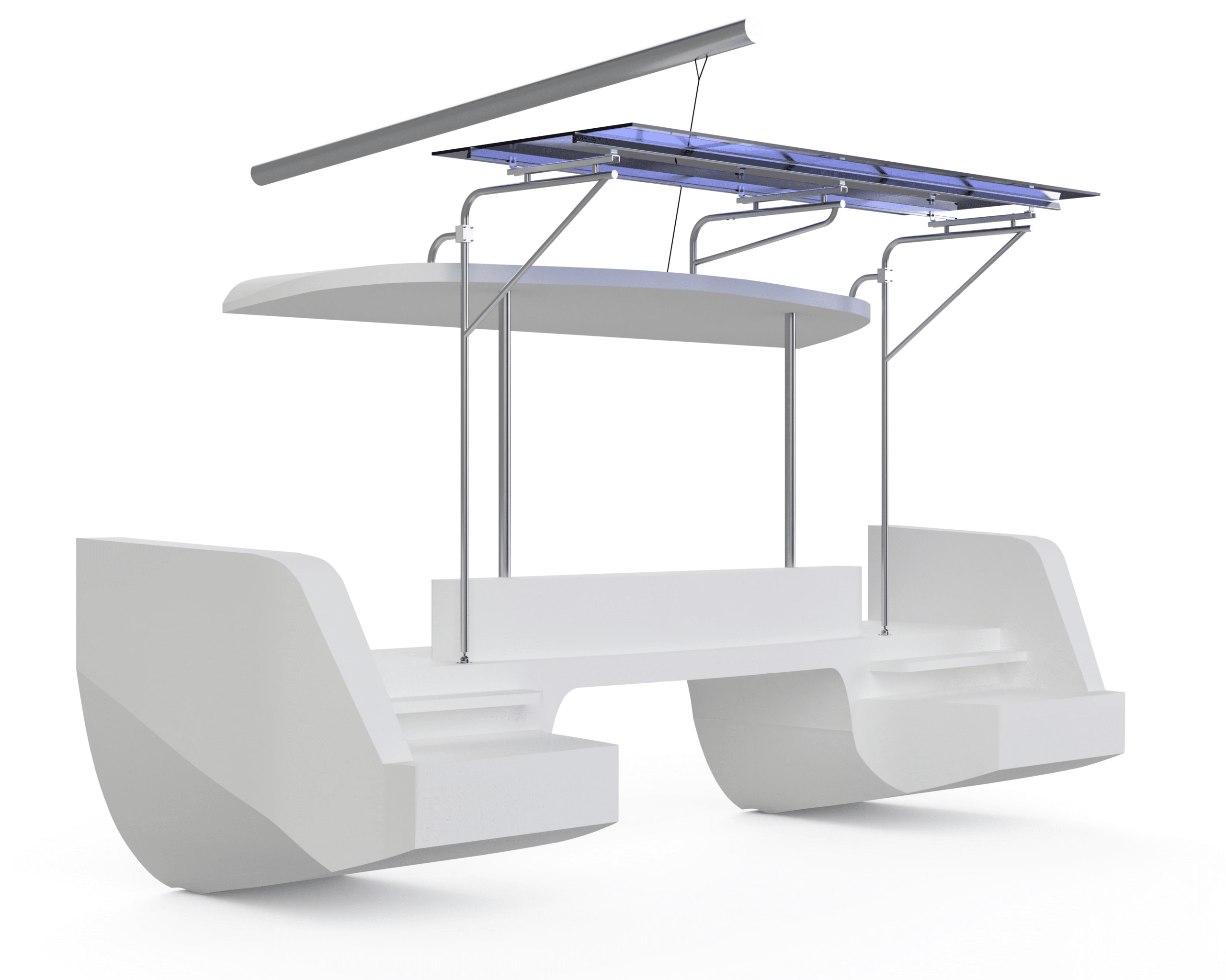 Lagoon 42 with Custom Solar Arch